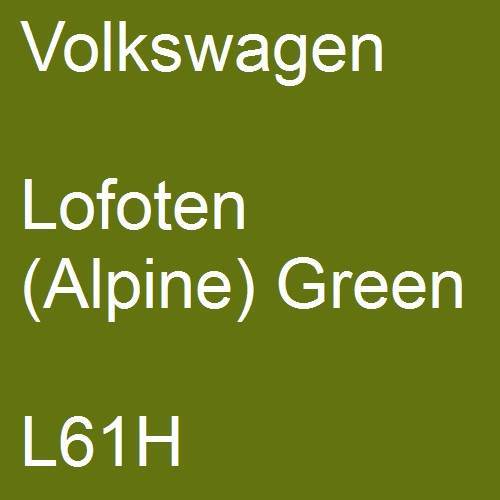 Volkswagen, Lofoten (Alpine) Green, L61H.